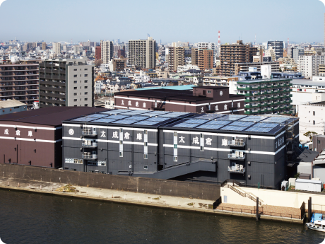 太成倉庫関屋営業所で運用している太陽光発電２